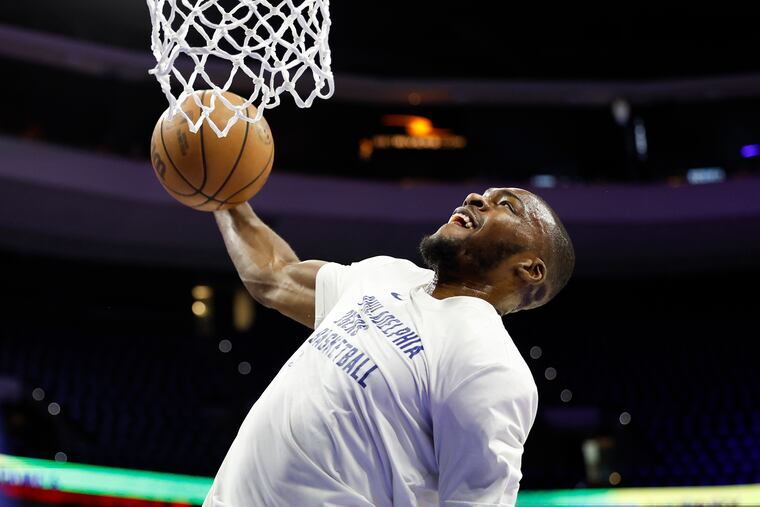 Sixers reserve center Paul Reed on his contract situation: “This definitely adds a little extra pressure, but I’m going to go out there and put my best foot forward every day like I always do.”