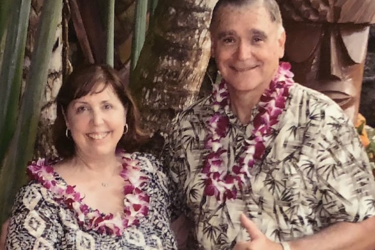 Pat and Rob at the Polynesian Cultural Center Luau in Laie on Oahu in 2018.