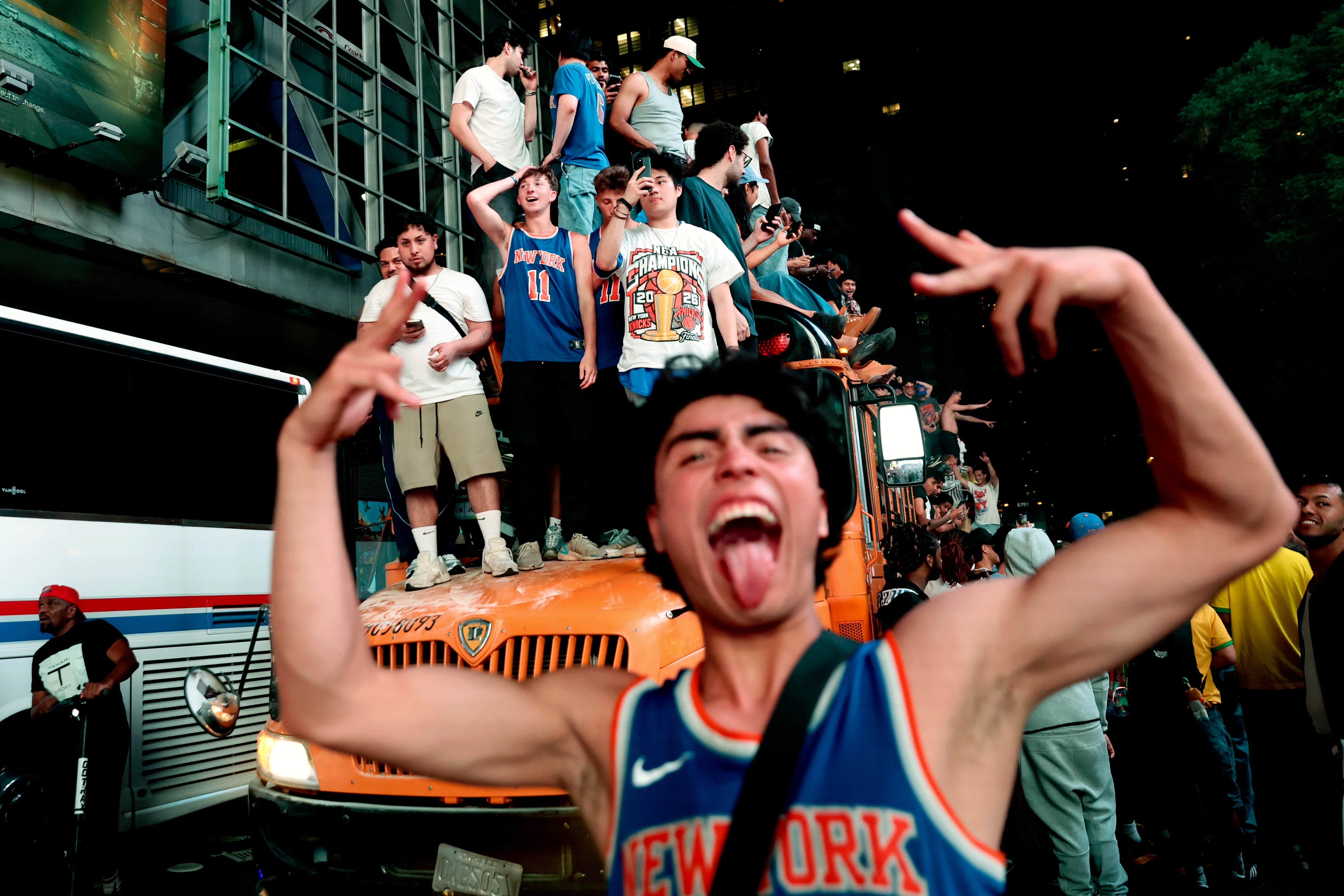 Mayhem mars euphoria as New York City celebrates the Knicks' first championship in 53 years
