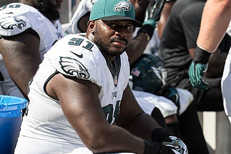 Eagles defensive lineman Fletcher Cox. (Chris Szagola/AP)