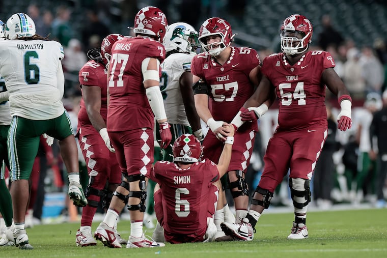 Temple and quarterback Evan Simon dropped their third straight game.