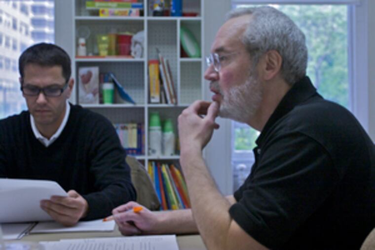 James Rahn, 53, (right) started his writers workshop freshly out of Columbia University with a master's in fiction, but no experience in teaching.