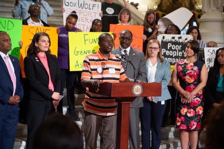 John Boyd first went to Harrisburg to shared his experiences using General Assistance on June 4, 2019, during a rally inside the state capitol.