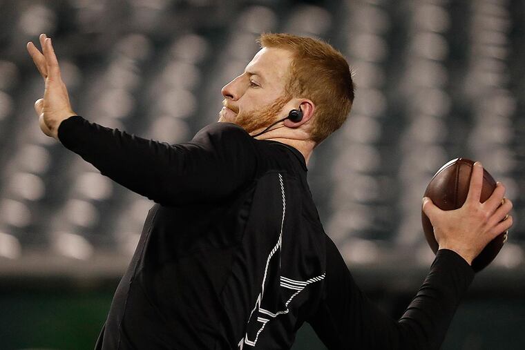 Eagles quarterback Carson Wentz.