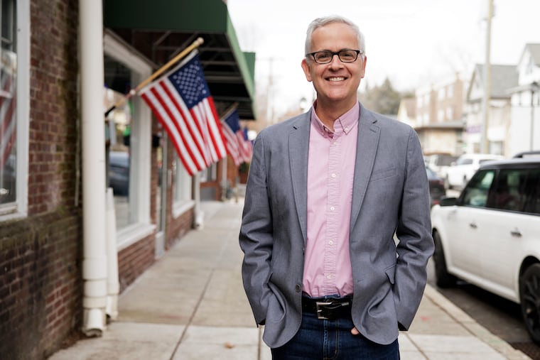 Narberth Mayor Dana Edwards poses for a portrait on Haverford Avenue, Tuesday, Jan. 6, 2026 in Narberth, Pa.