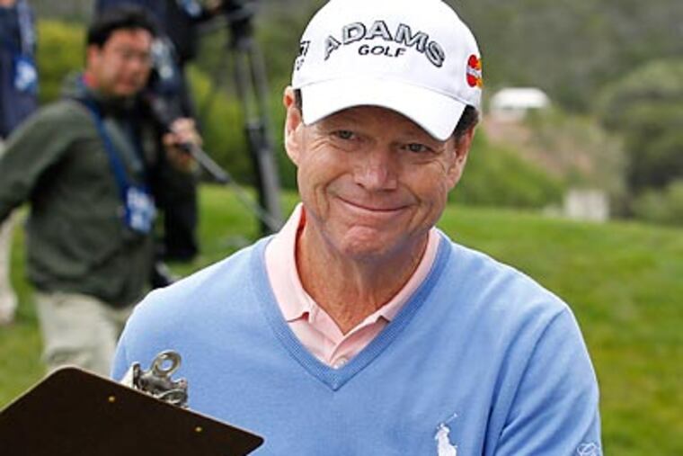 Tom Watson is the only player in the field who's played in all five Opens at Pebble Beach. (Chris Carlson/AP)