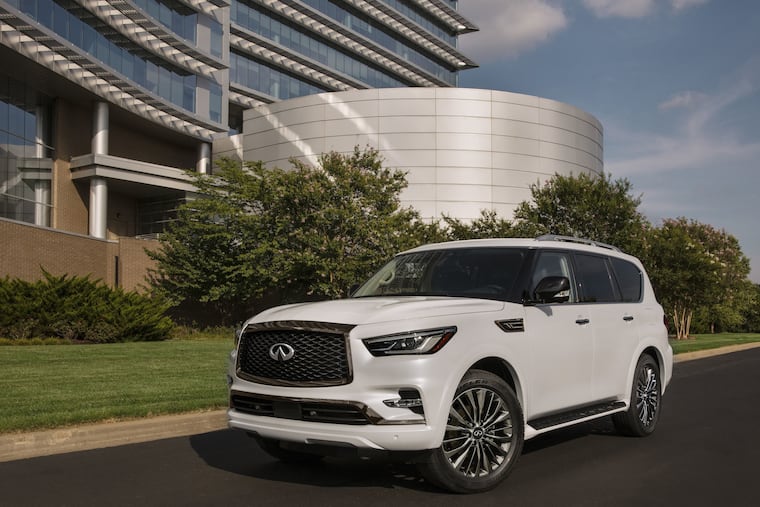 The 2021 Infiniti QX80 is an attractive beast, with hot-rod performance and acceptable handling.