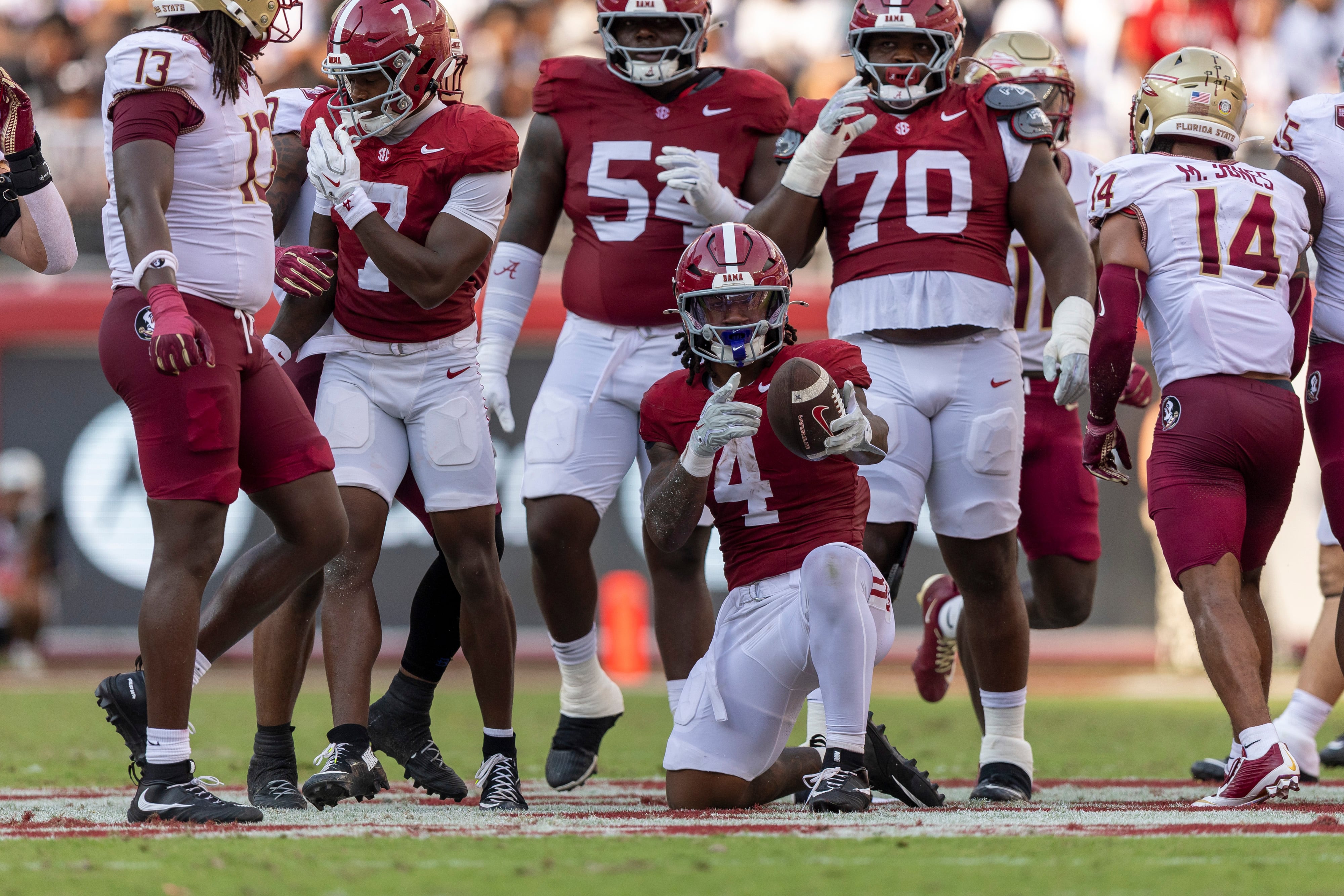 Alabama Rallies from 15-Point Deficit to Outlast Florida State 50-36
