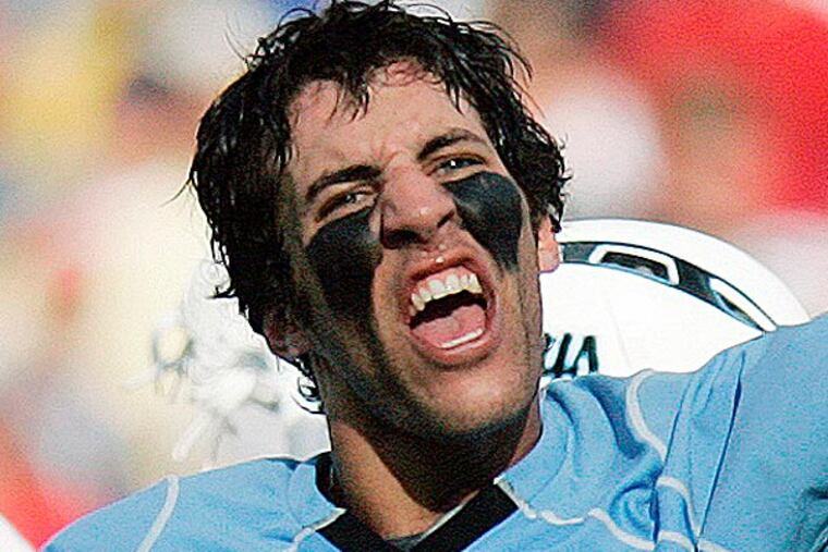 Paul Rabil isn't as dominating in indoor lacrosse as Sidney Crosby is in the NHL. But he's trying to get there. (Michael Dwyer/AP file photo)