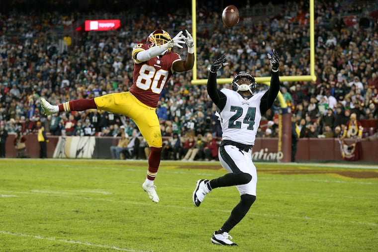 Corey Graham breaks up a pass intended for Washington's Jamison Crowder.