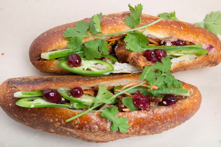 Smoked turkey leg pate banh mi from Banh Street and the Lucky Well.