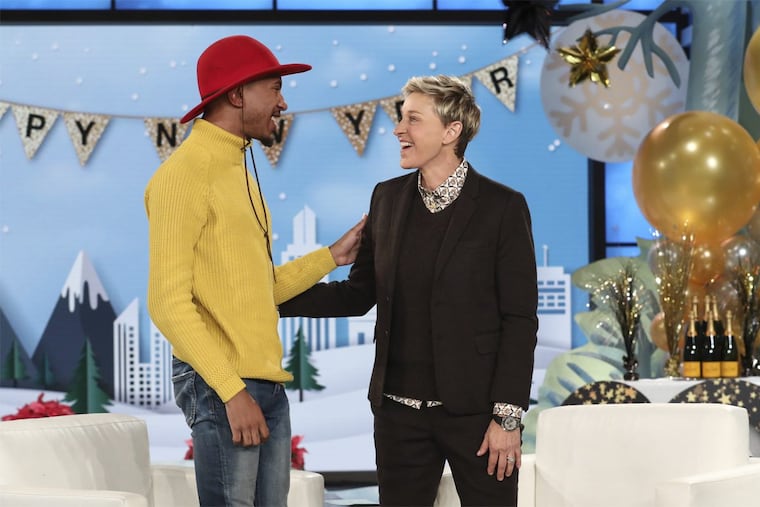 Temple University senior Kalen Allen appears alongside Ellen DeGeneres on ‘Ellen,’ 1/2/18.