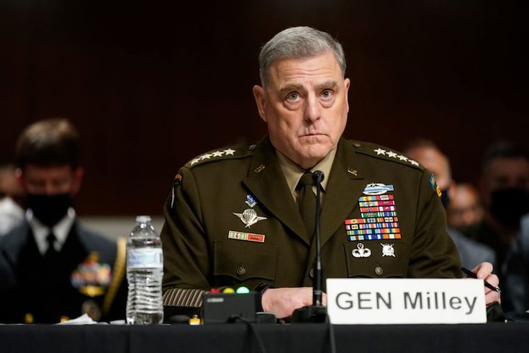 Chairman of the Joint Chiefs of Staff Gen. Mark Milley. Earlier this week, Milley spoke at the Aspen Security Forum, where he cautioned that politicians and military are moving too slowly to cope with Chinese aggression, potential war in space, or technological change.