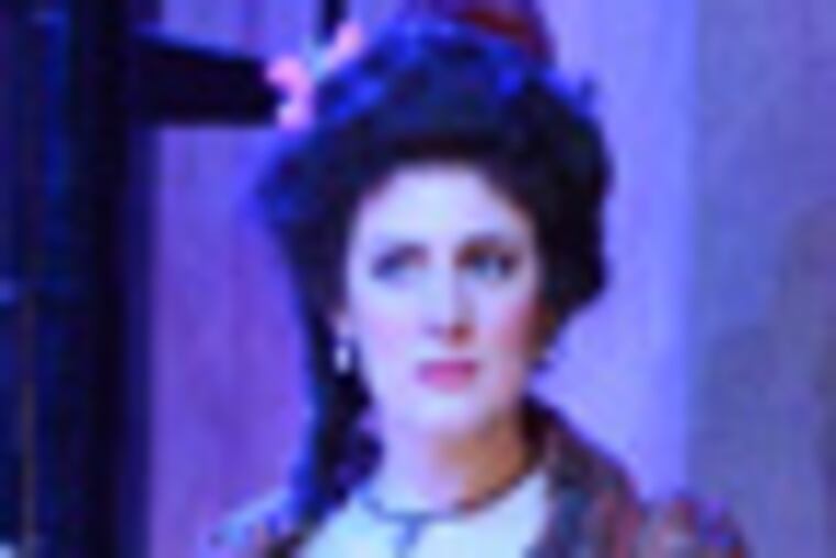 DSSBARBER -- Academy of Vocal Arts' production of Rossini's "Barber of Seville." Sydney Mancasola as Rosina. Photo credit Paul Sirochman.