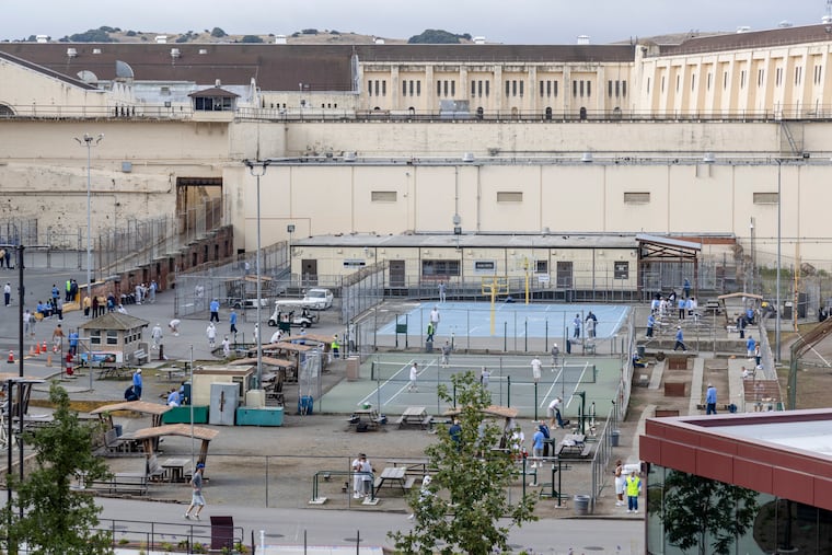 The recreation yard at San Quentin Rehabilitation Center in San Quentin, Calif., May 29, 2026. San Quentin was once the home of California’s death chamber, now it is focused on rehabilitation.
