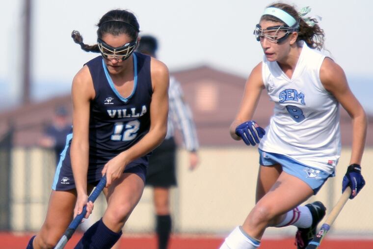 The Villa Maria field hockey team upset Radnor, the No. 1 seed in the District 1 Class 2A quarterfinals on Thursday.