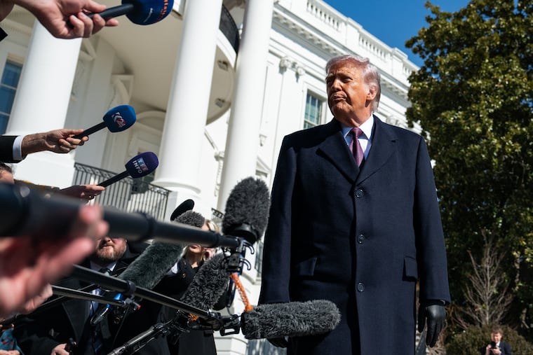 President Donald Trump at the White House in February.