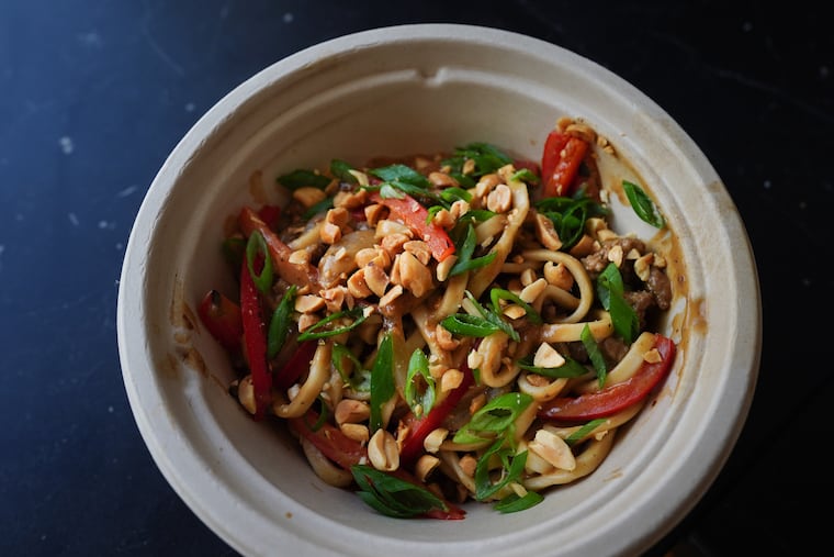 Man man noodles at the new restaurant Black Dragon Takeout, an ode to inner-city Chinese takeout spots, in Philadelphia, August 28, 2024.