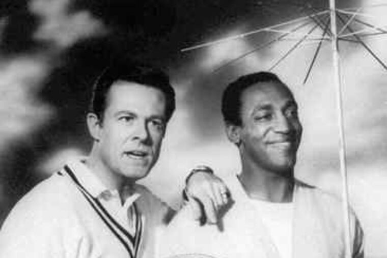 Robert Culp (left) and Bill Cosby in the 1960s series "I Spy." "He was always there to teach and protect me," Cosby said.