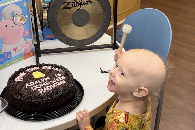 Adalyn Hetzel, a 3-year-old from Southampton, Pa, was chosen to be an ambassador for the St. Baldrick's Foundation, one of the nation's largest childhood cancer charities. She is in remission from rhabdomyosarcoma and was treated at Children's Hospital of Philadelphia.