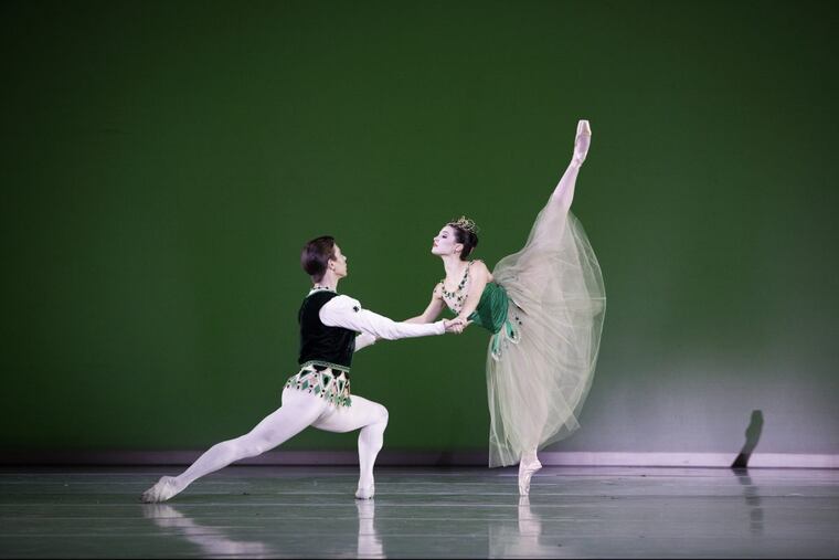 Pennsylvania Ballet principal dancer Lillian DiPiazza in George Balanchine’s "Jewels."