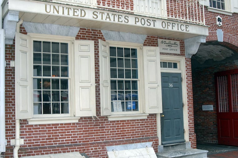 The B. Free Franklin Post Office at 316 Market Street is both a working post office and a National Park Service site.