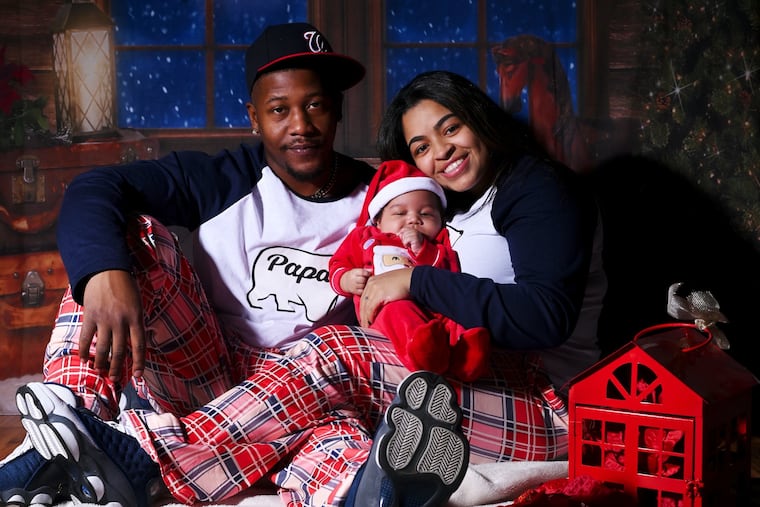 Isaiah, Cristal, and son Jordan Christopher.