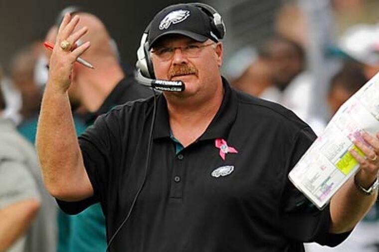 This is the youngest Eagles team Andy Reid has had since he arrived in Philadelphia 11 years ago. (Clem Murray/Staff Photographer)