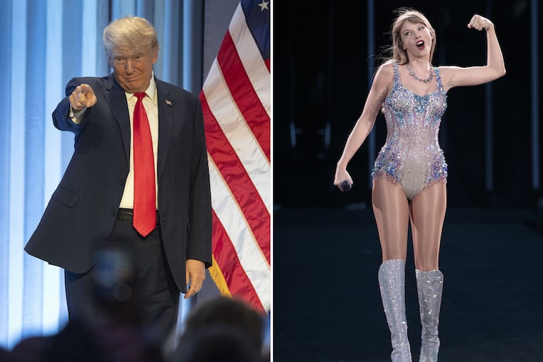 Donald Trump called Taylor Swift "unusually beautiful" and questioned if she was really "liberal" or if it's "an act."