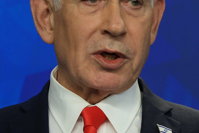 Israeli Prime Minister Benjamin Netanyahu holds a news conference, in Jerusalem, Monday June 15, 2026.