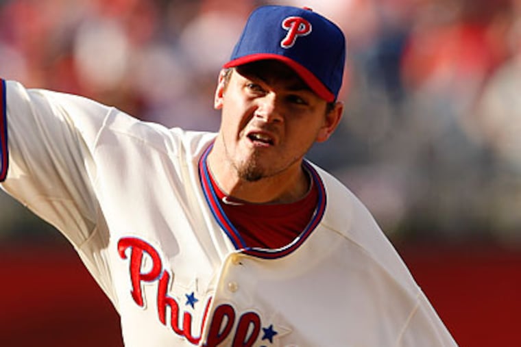 Chad Durbin and the Phillies' bullpen have been overworked because of the starters' recent lack of efficiency. (Ron Cortes/Staff file photo)