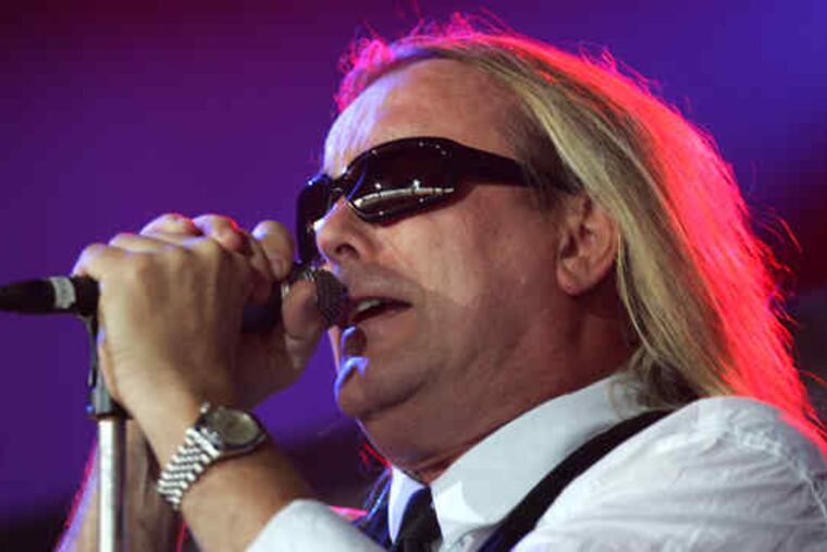 Robin Zander of Cheap Trick opens the show. The three bands are embarking on a seven-week tour.