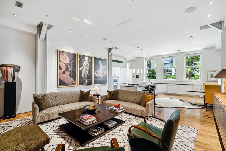 Light floods the home's rooms through windows that can be electronically "fogged" for privacy.