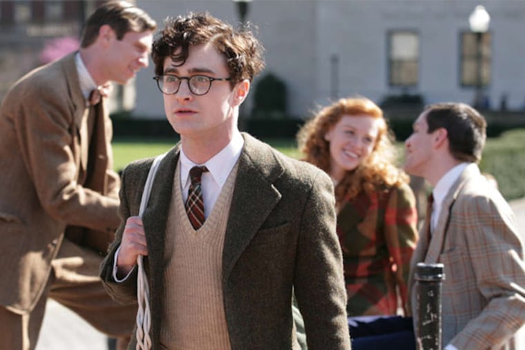 Daniel Radcliffe, a busy actor after the "Harry Potter" series, stars as a teenage Allen Ginsberg, the acclaimed Beat poet, in the true story of a troubling murder in "Kill Your Darlings." (JESSICA MIGLIO / Sony Pictures Classics)