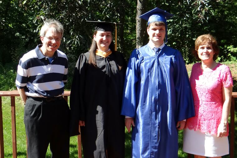 Stanley P. Jaskiewicz (left) with his family in an undated photo.