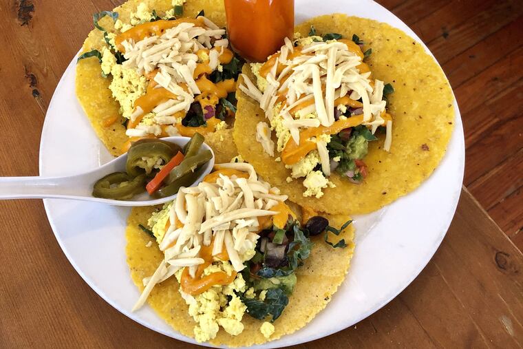 Vegan breakfast tacos from ...