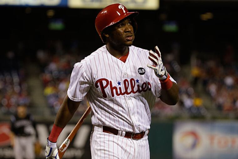 Philadelphia Phillies' Maikel Franco in action during a baseball game against the Colorado Rockies, Friday, May 29, 2015, in Philadelphia. (Matt Slocum/AP)