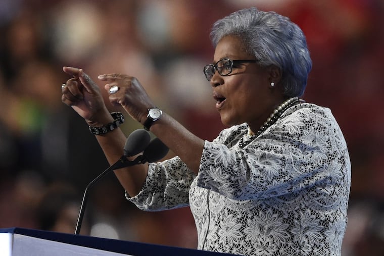 Donna Brazile, vice chair of the DNC, addresses the delegates during the 2nd night of the DNC in Philadelphia July 26, 2016.