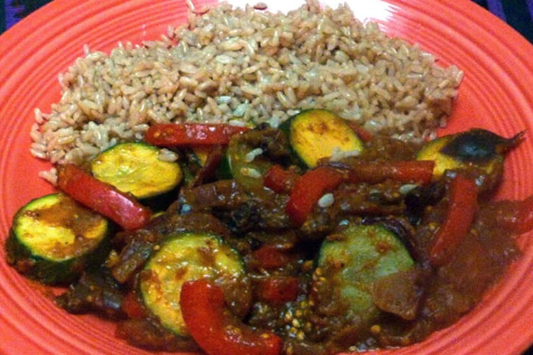 Vegetable Curry With Brown Rice. (MCT)