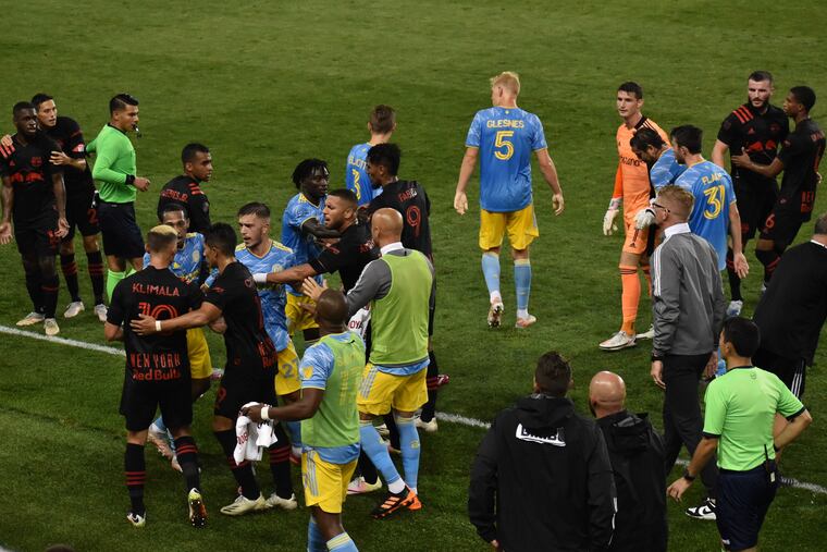 The Union's last trip to Red Bull Arena was one of many in the series where heated words have been exchanged, and sometimes more.