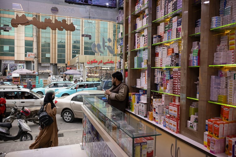 A pharmacy in Kabul, Afghanistan, May 19, 2026. The Taliban government has imposed some of the world’s toughest restrictions on women and girls.