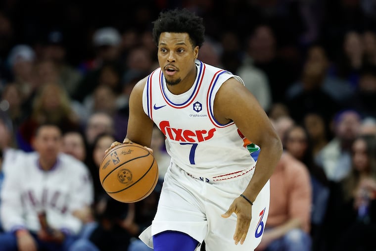 Veteran point guard Kyle Lowry played in 35 games for the Sixers last season.
