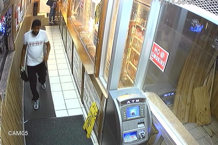 Police are looking for the man in an attempt to rob this ATM in Kensington using an M-1000 explosive.