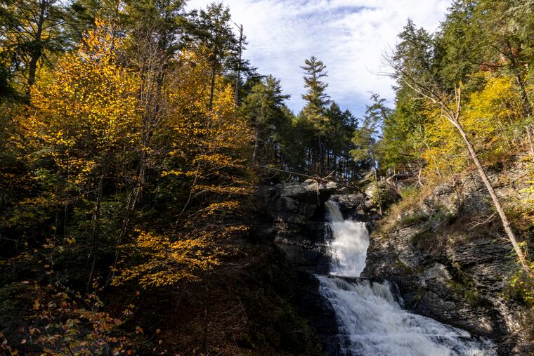 A view of the Raymondskill Falls at the Delaware Water Gap in Milford, Pa., last year.