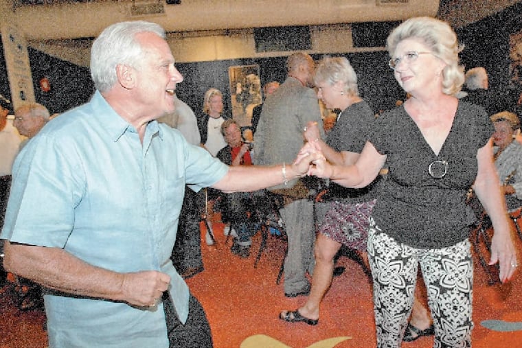 Mr. Spagnuola dances with Justine Carrelli in 2007 at the 50th anniversary of American Bandstand going on national TV.