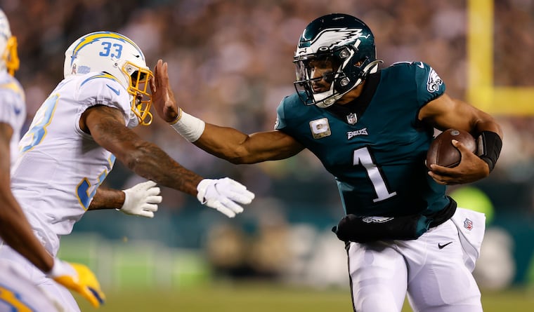 The Eagles and chargers last met in Nov. 2021.