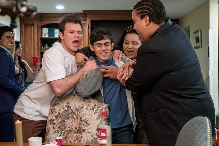 Jessica Juarez, Tyler Alvarez, Jimmy Tatro, and Lou Wilson in American Vandal (2017)