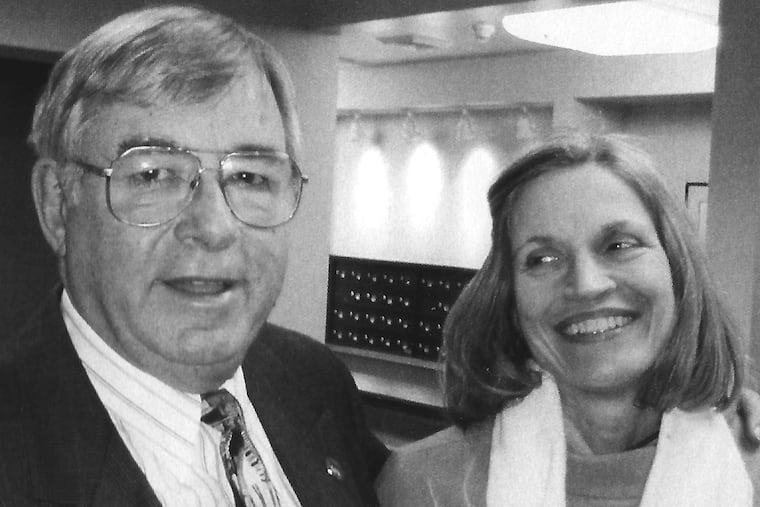 “We want to support people who are looking for solutions to problems in neighborhoods,” Rev. Cox told The Inquirer in 1984. Here, he is shown with his wife, Julie.