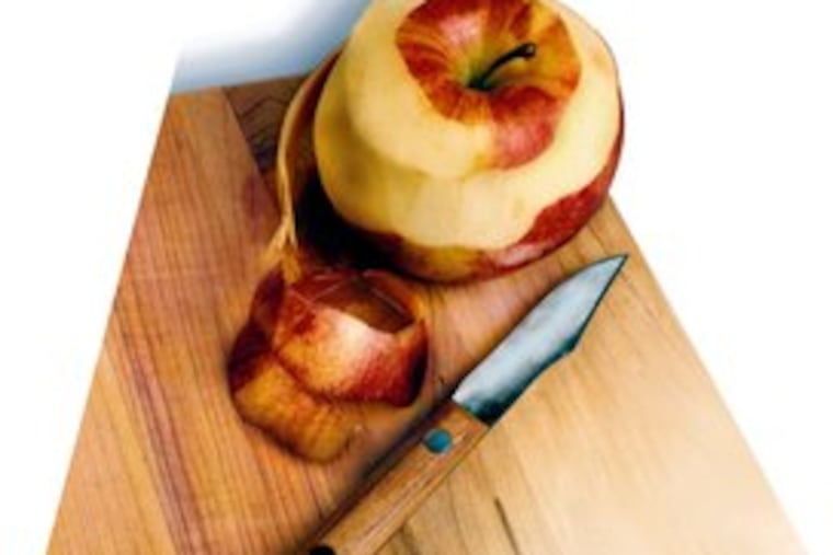 Best to use a wooden or plastic cutting board - never glass - whether you own a handmade knife from E. Warther & Sons cutlery in Dover, Ohio, or a set from Wal-Mart.