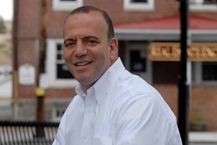 Dan Onorato campaigns in Northeast Philadelphia. The Allegheny County executive claims credit for helping revive Pittsburgh’s economy. (BOB WILLIAMS / For The Inquirer)
